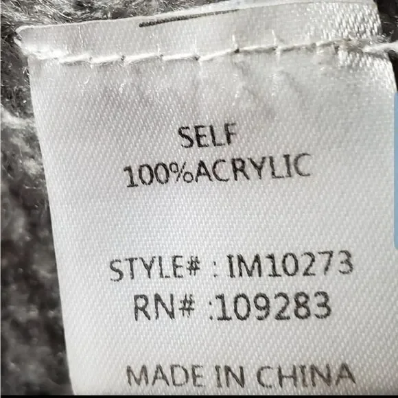 Vintage Havana Black gray open weave sweater - Picture 6 of 7